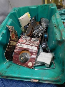 lot 263 image: 2 totes of boat accessories