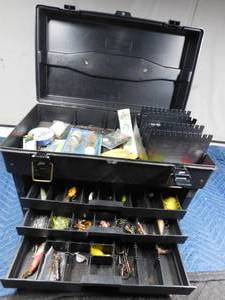 lot 266 image: Lg Phantom Pro Plano tackle box with tackle
