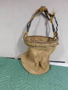 lot 309 image: Vintage military canvas portable tote