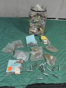 lot 319 image: Jar of various types of arrow tips