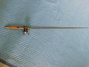 lot 337 image: Vintage steel rod and reel