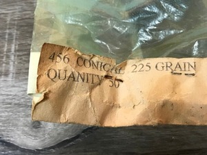 lot 536 image: 50 - rounds of 456 conical 225 grain lead bullets