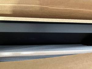 lot 52 image: Prepac Black Wall Mounted Floating Desk with Storage