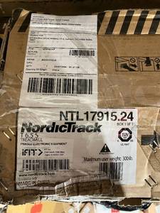lot 63 image: NordicTrack T Series 6.5S Foldable Treadmill with Incline and Bluetooth Enabled.