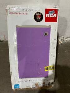 lot 69 image: RCA RFR321-PURPLE 3.2 Cu Ft. Compact Mini Fridgerator