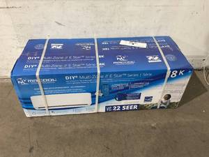 lot 17 image: MRCOOL DIY 4th Gen Energy Star Series Ductless Mini-Split Inverter Wall Mount Air Handler DIY-18-HP-WMAH-230C25 - 208230V, 18,000 BTU