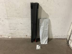 lot 21 image: DIFY 10x10 Ft. White Durable EZ Pop Up Canopy with 4 Removable Sidewalls, 4 Sandbags and Roller Bag