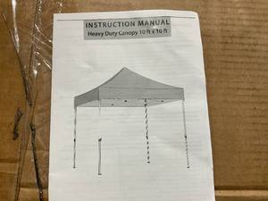 lot 22 image: Eagle Peak 10 x 10 ft. White Heavy-Duty Pop-up Commercial Canopy Tent