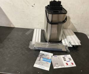 lot 138 image: HC Technology Spin Mop and Stainless Steel Bucket with Wringer Kit