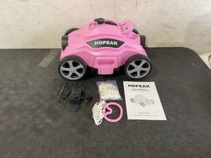 lot 147 image: HDPEAK Pink Cordless Robotic Pool Cleaner for AboveIn-Ground Pools Up to 50 feet