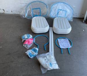 lot 37 image: Dunn-Rite Clear Shot Swimming Pool Basketball & Volleyball Set
