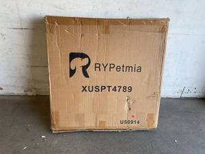 lot 47 image: RYPetmia 31.5 Inch Height Grey Heavy Duty Dog Pen