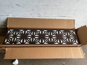 lot 50 image: SceneryLine 6 ft. Outdoor Decorative Metal Freestanding Privacy Screen