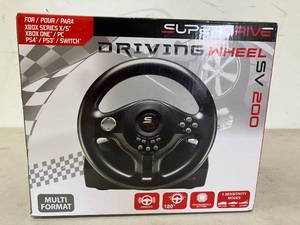 lot 156 image: Superdrive Racing Driving Wheel with pedals and gearshift paddles