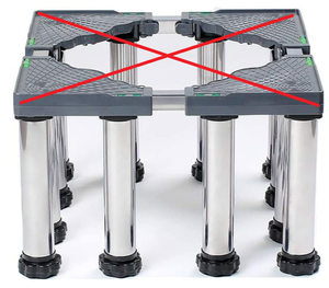 lot 185 image: 12-Pieces Multi-functional Adjustable Base Legs for Appliances