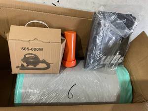 lot 202 image: AKSPORT 20ft Inflatable Mint Green Air Mat Tumble Track with Air Pump