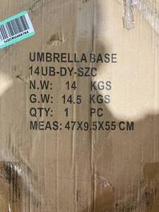 lot 280 image: Sunnyglade 18 Inch 30.2-lbs Heavy Duty Round Antiqued Bronze Umbrella Base for Patio