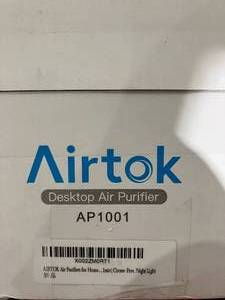 lot 291 image: Airtok White Air Purifier H13 HEPA Filter 99.9%