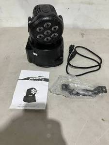 lot 300 image: BETOPPER Sound Activated RGBW Disco Mini Stage Moving Head DJ Lights