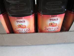 8- 64 oz Bottles Peach Sweet Leaf T...
