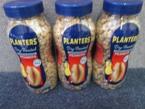 3- 16 oz Jars Planters Salted Peanu...