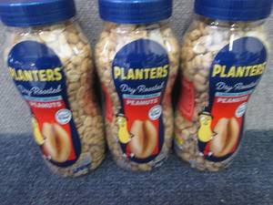 3- 16 oz Jars Planters Salted Peanu...