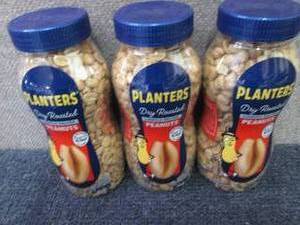 3- 16 oz Jars Planters Salted Peanu...