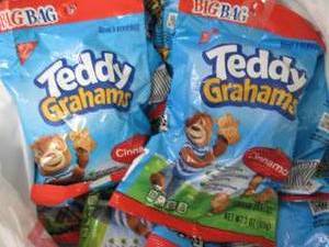12- 3 oz pks Teddy Grahams...