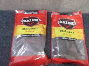 2- 10 oz pks Jack Links Teriyaki Be...