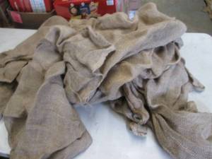 9 Burlap Bags...