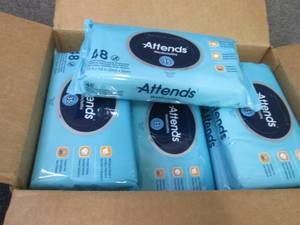 12- 48 pks Attends Washcloths...