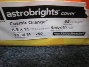 2 Reams Nastrobrights Cosmic Orange...