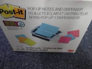 Post-It Pop-Up Notes & Dispenser...