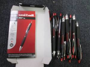 21 - Red Uniball 207 Gel Pens...