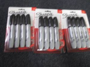 3- 4pks Sharpie Chisel Markers...