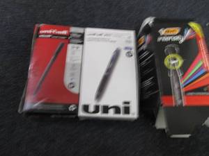Uniball Roller Blue Pens, Uniball 2...