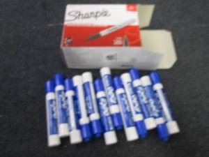 26 Fine Black Sharpies, 12 Expo Blu...