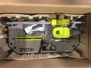 lot 17 image: RYOBI ONE 18V 5.5in. Cordless Flooring Saw with Blade (Tool Only)  Customer Returns See Pictures