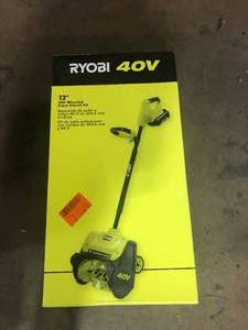 lot 28 image: RYOBI 40V 12 in. Single-Stage Cordless Electric Snow Shovel with 4.0 Ah Battery and Charger    Customer Returns See Pictures