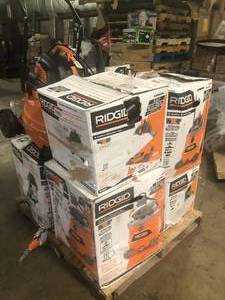 lot 3 image: Pallet of Ridgid  WetDry Shop Vacs Various Sizes and Conditions Customer Returns See Pictures