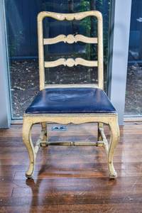 lot 214 image: Painted Yellow Chair