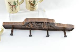 lot 316 image: Set of Three Olympia Beer Mugs with Hanging Rack