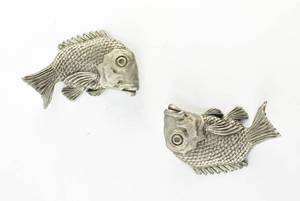 lot 160 image: Pair of Vintage Fish Paperweights