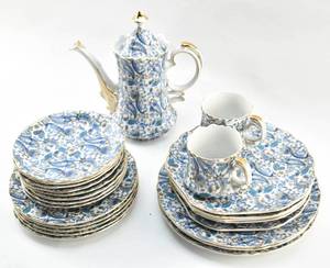 lot 222 image: 24 Piece Hand-Painted Lefton China Tea Set