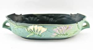 lot 180 image: Roseville Pottery Freesia Console Bowl