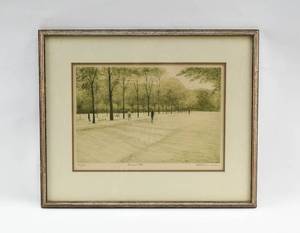 lot 32 image: Signed Encounter Lithograph by Harry Altman