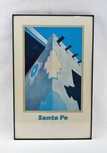 lot 372 image: Santa Fe Lisl Dennis Poster Print