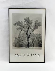 lot 375 image: Ansel Adams Oak Tree, Snowstorm, Yosemite Valley, CA Print