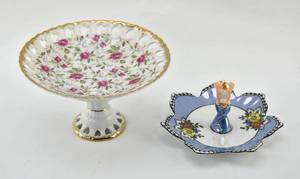 lot 365 image: Two Porcelain Decorative Dishes