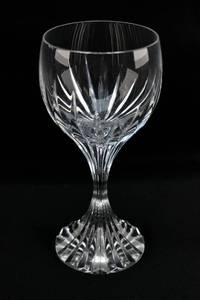lot 399 image: Stunning Bacarat Massena Crystal Water Goblet, Chip in Rim